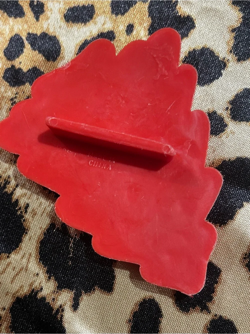 3 inch. Red Plastic Festive Christmas Tree Cookie Cutter